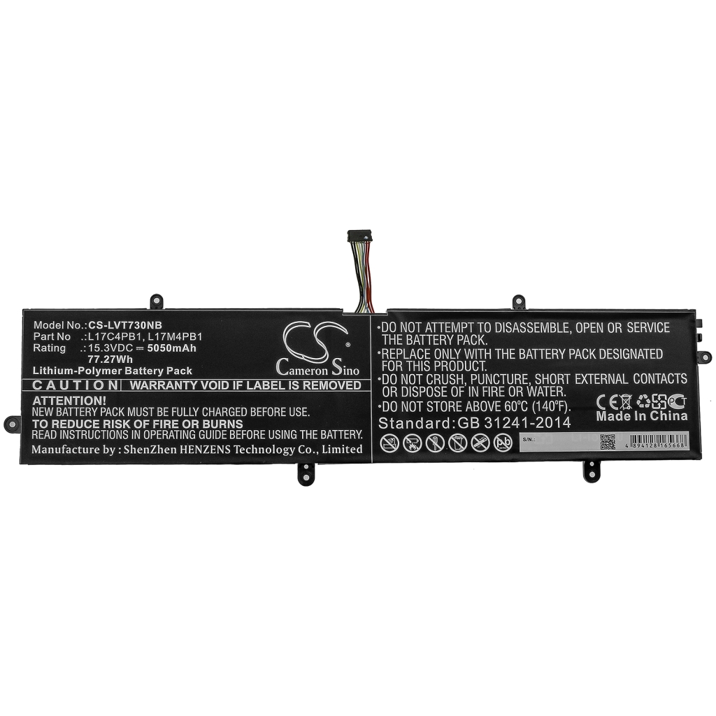 Batería para portátil Lenovo CS-LVT730NB