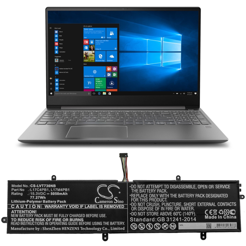 Batería para portátil Lenovo CS-LVT730NB