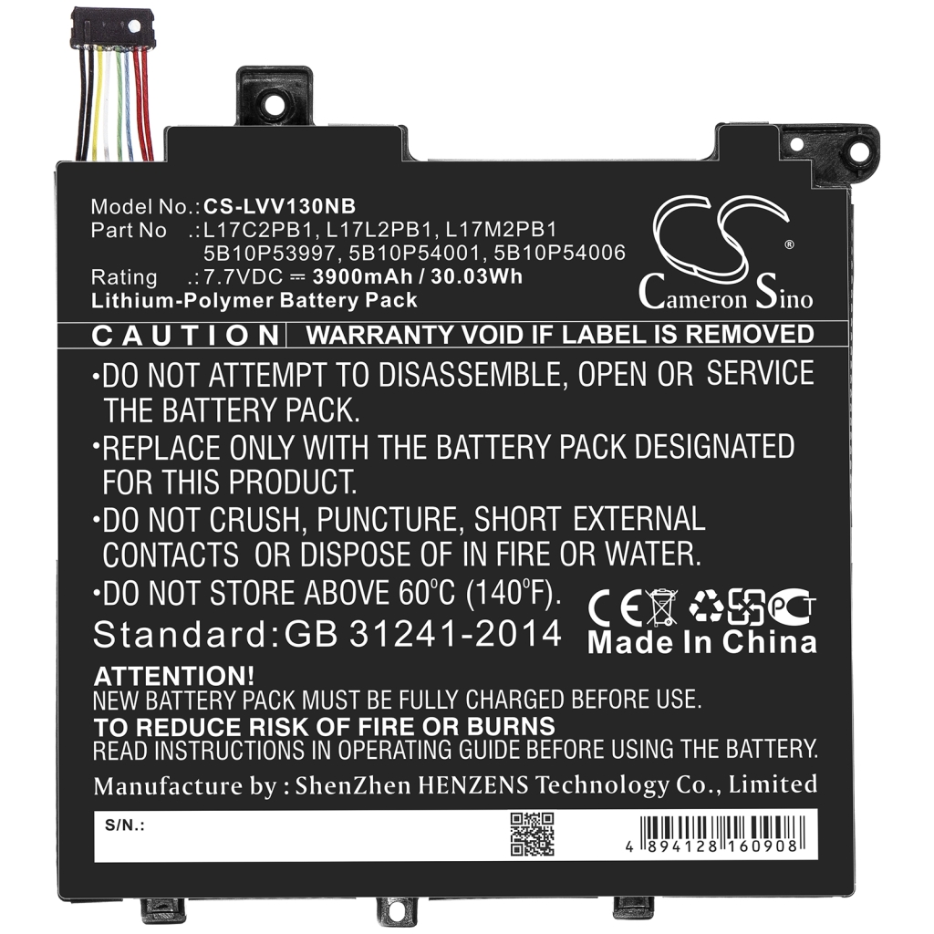 Batería para portátil Lenovo CS-LVV130NB
