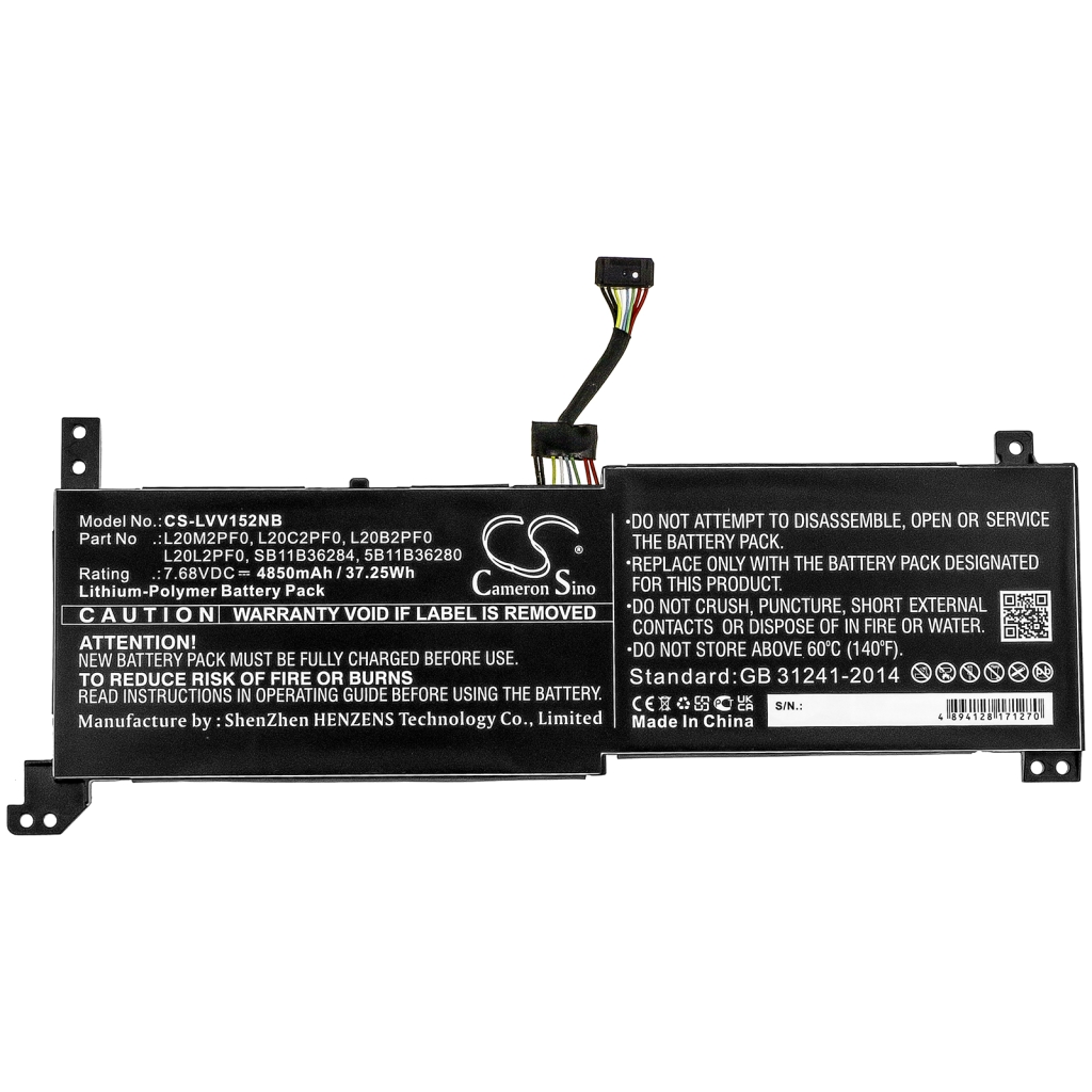 Batería para portátil Lenovo CS-LVV152NB