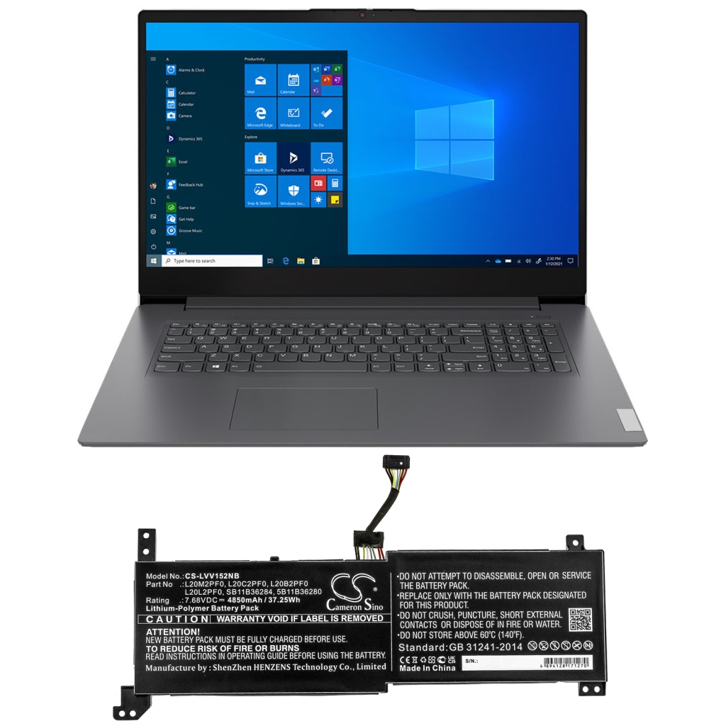 Batería para portátil Lenovo CS-LVV152NB