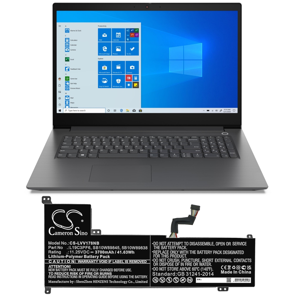 Batería para portátil Lenovo CS-LVV178NB