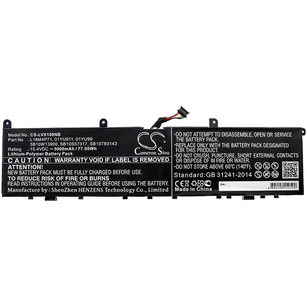 Batería para portátil Lenovo CS-LVX109NB