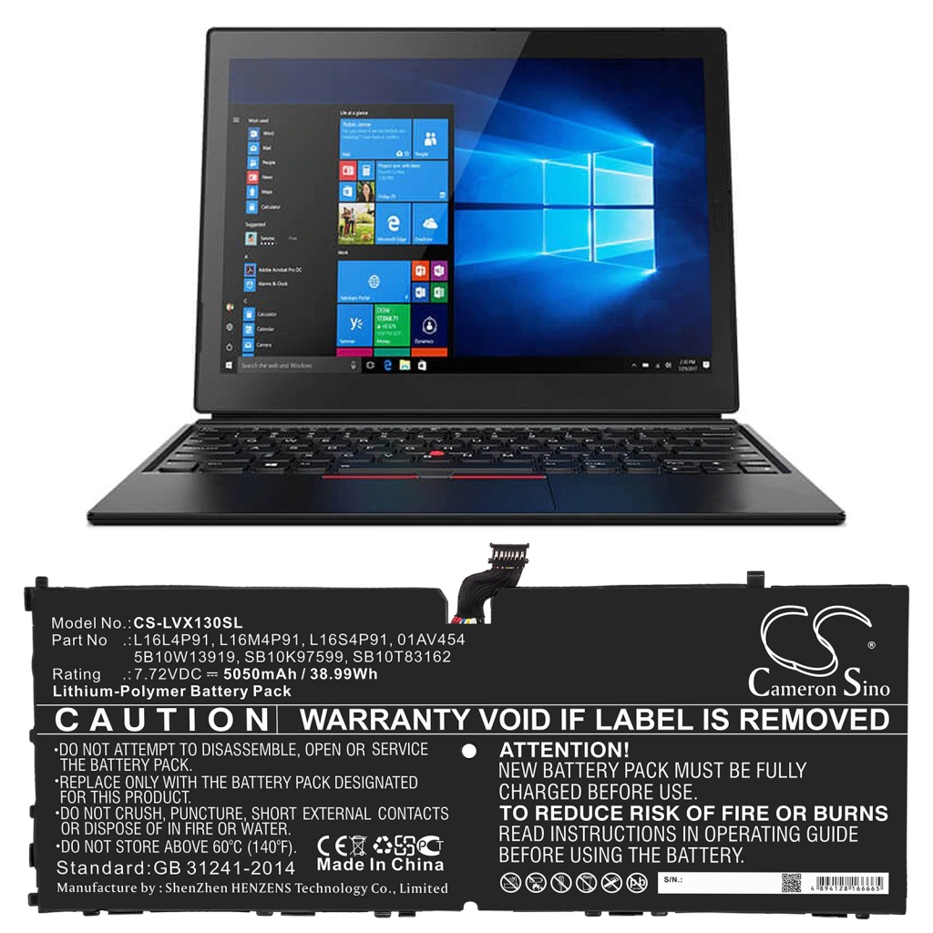 Batería de la tableta Lenovo CS-LVX130SL