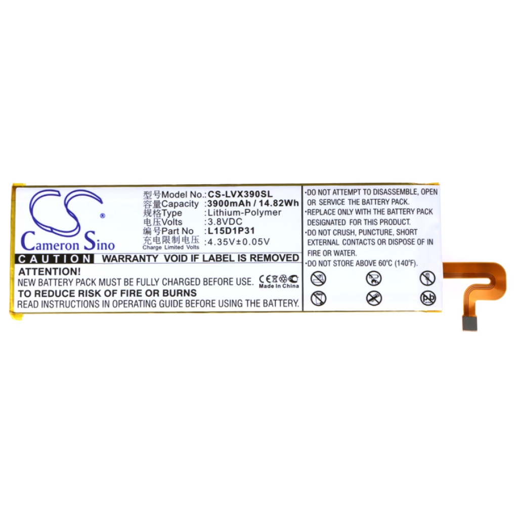Batería de la tableta Lenovo CS-LVX390SL