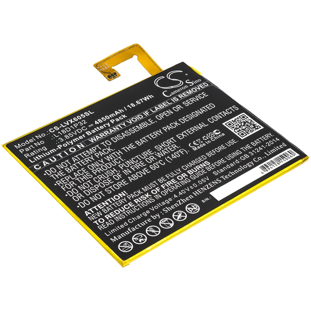 Batería de la tableta Lenovo CS-LVX605SL