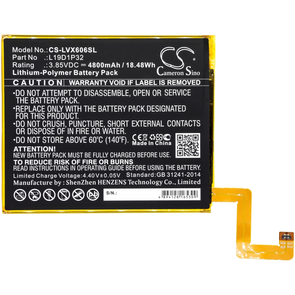 Batería de la tableta Lenovo CS-LVX606SL