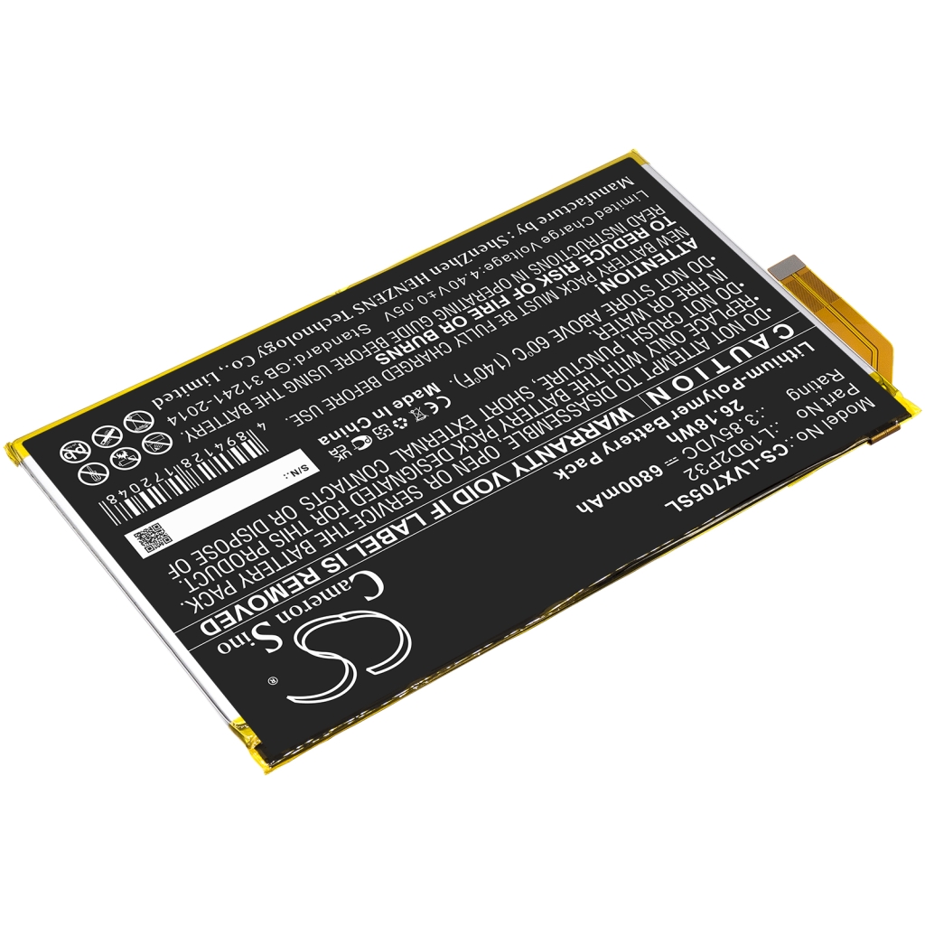Batería de la tableta Lenovo CS-LVX705SL