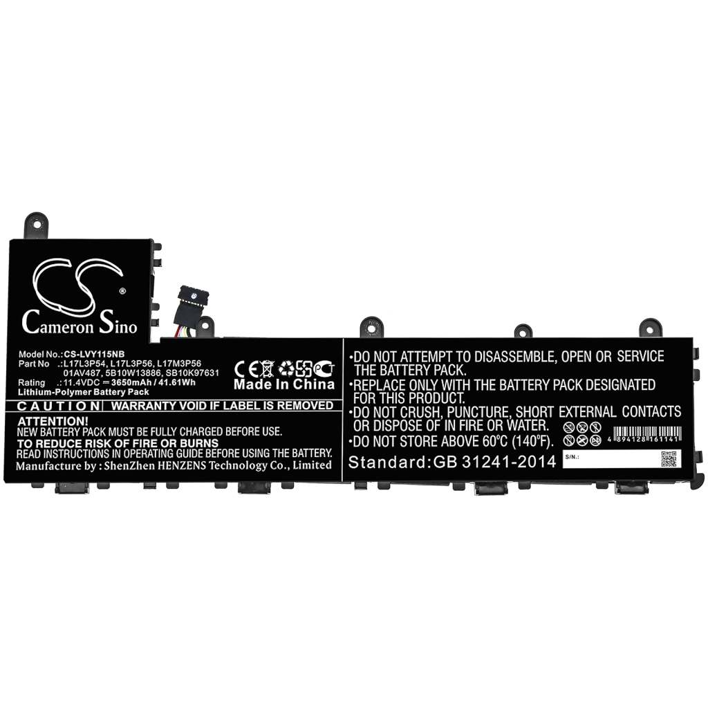 Batería para portátil Lenovo CS-LVY115NB