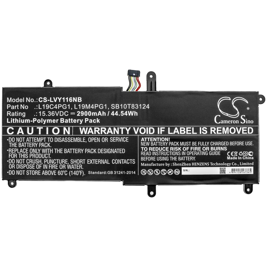 Batería para portátil Lenovo CS-LVY116NB