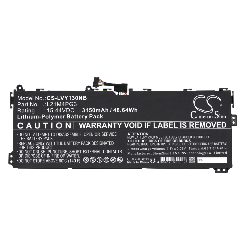 Batería para portátil Lenovo CS-LVY130NB