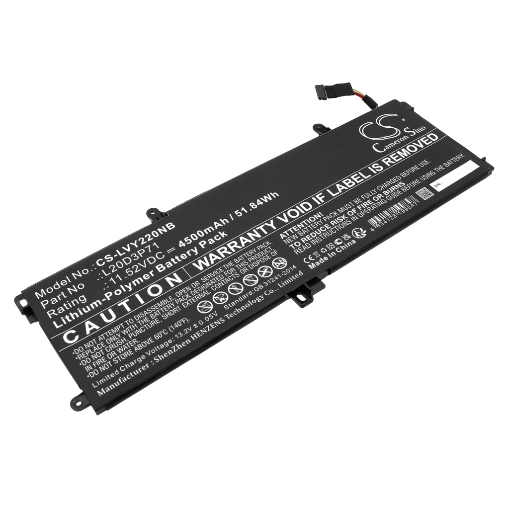Batería para portátil Lenovo CS-LVY220NB