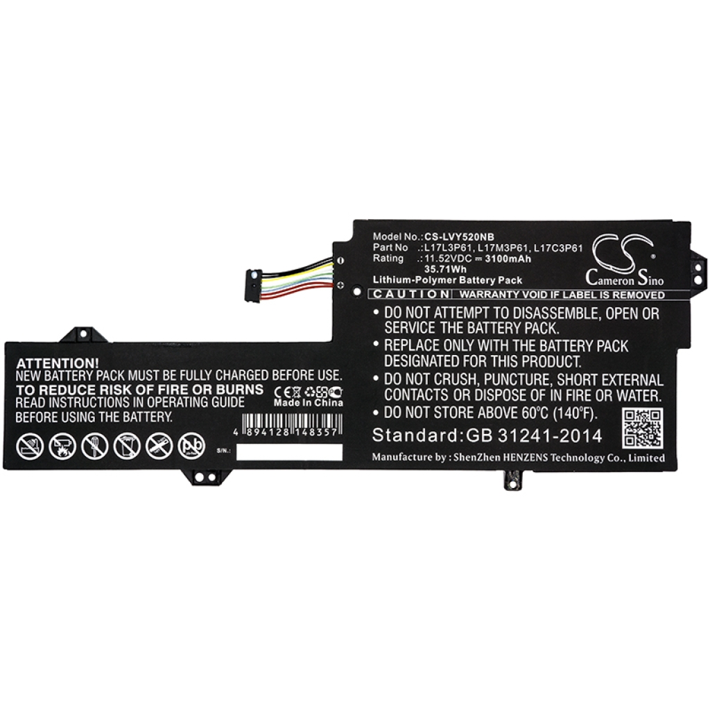 Batería para portátil Lenovo CS-LVY520NB