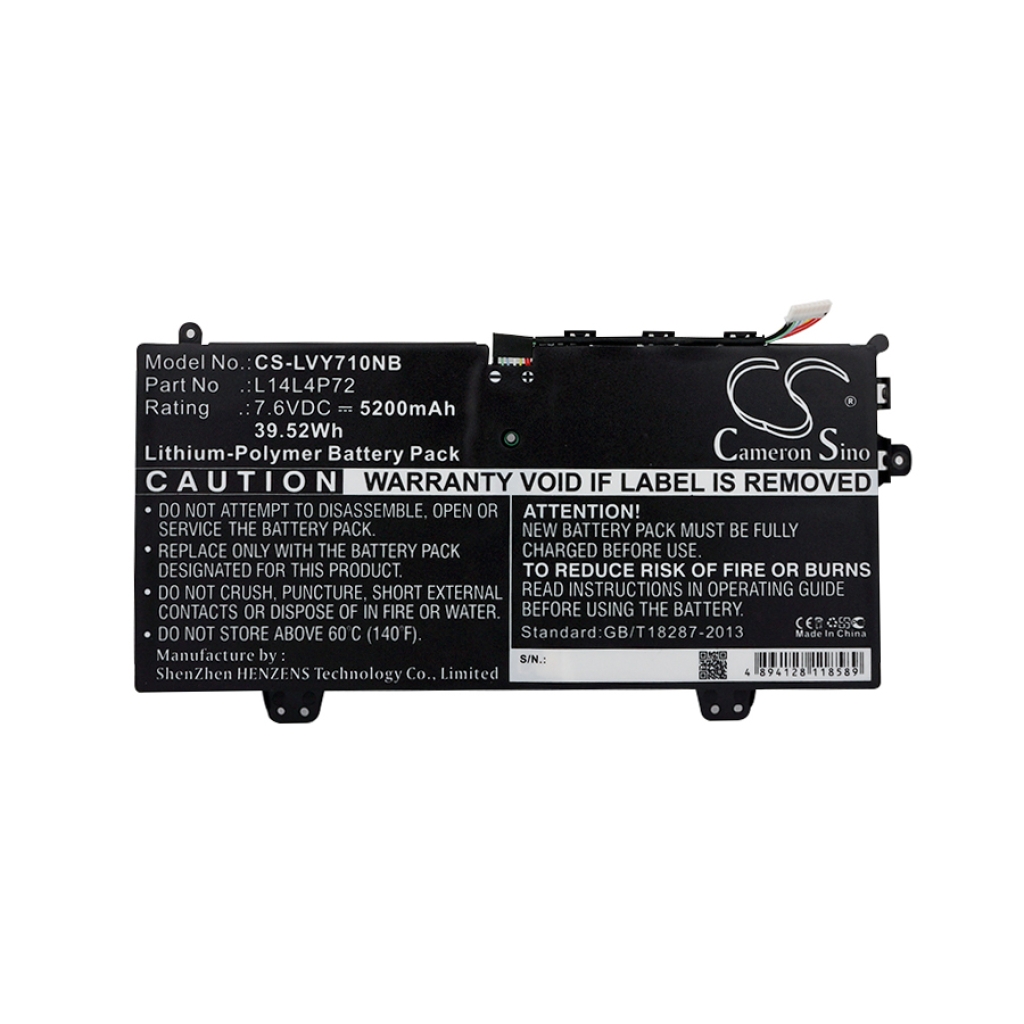 Batería para portátil Lenovo CS-LVY710NB