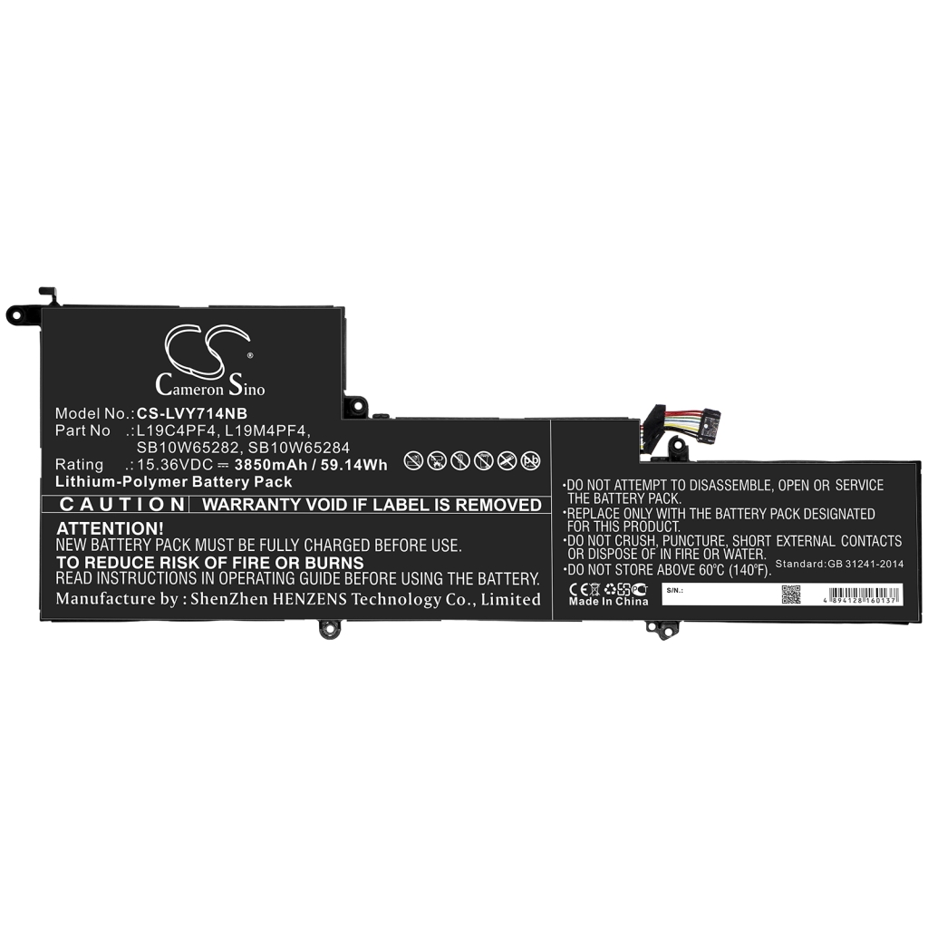 Batería para portátil Lenovo CS-LVY714NB