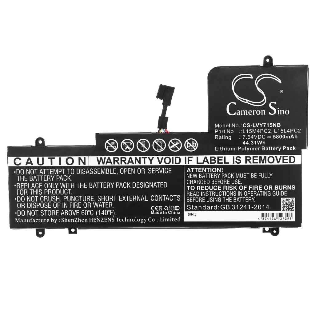 Batería para portátil Lenovo CS-LVY715NB