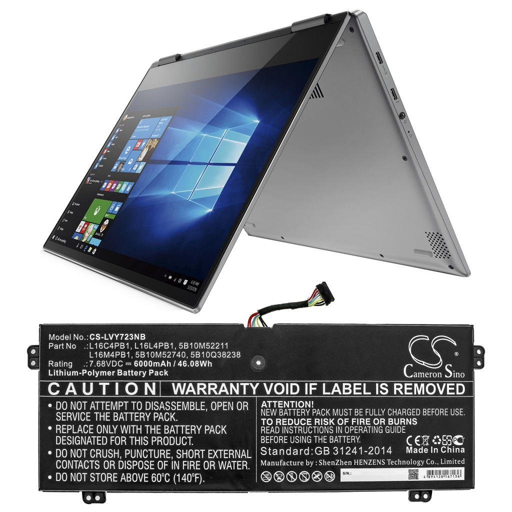 Batería para portátil Lenovo CS-LVY723NB