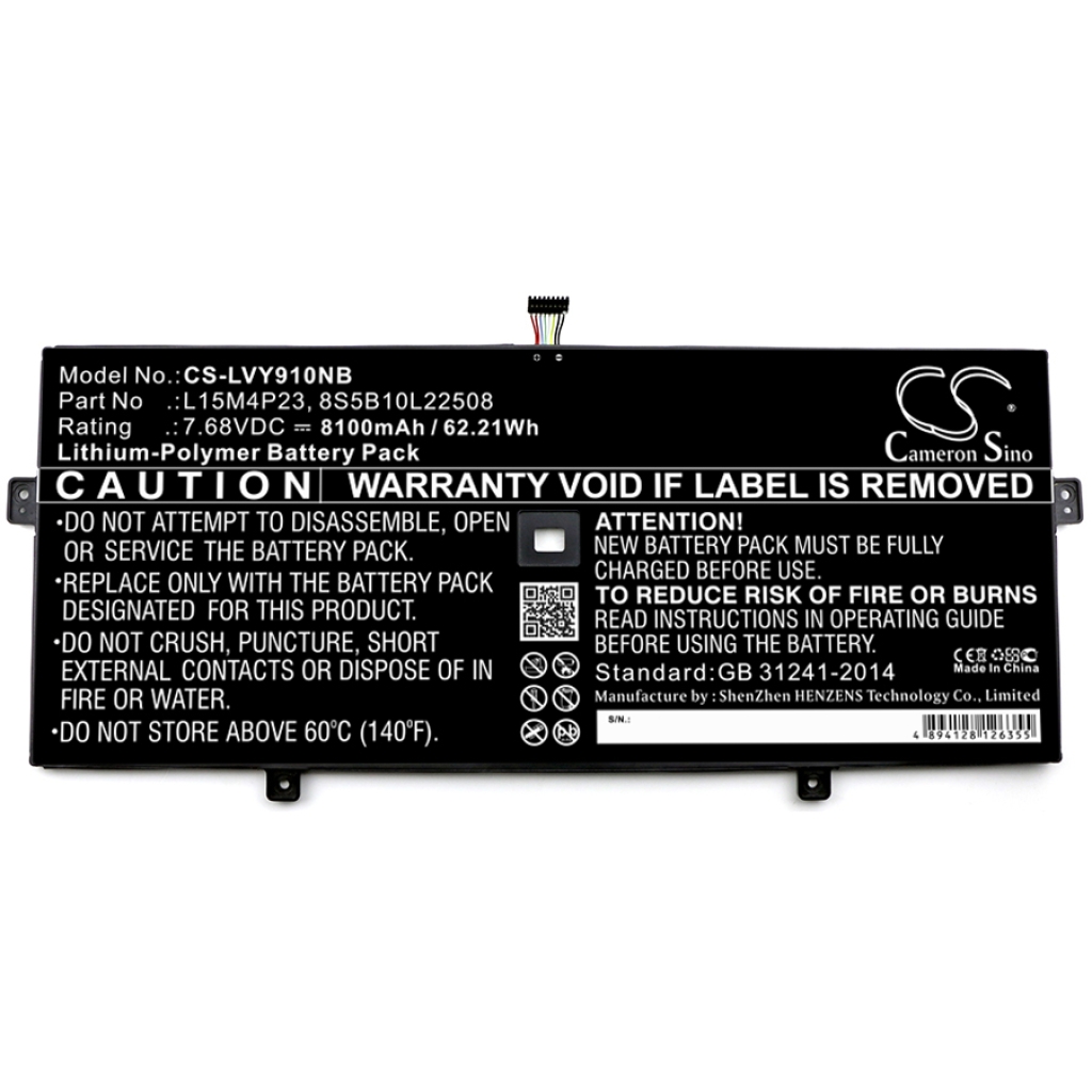 Batería para portátil Lenovo CS-LVY910NB