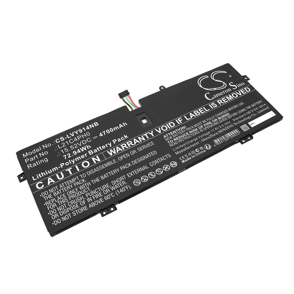Batería para portátil Lenovo CS-LVY914NB
