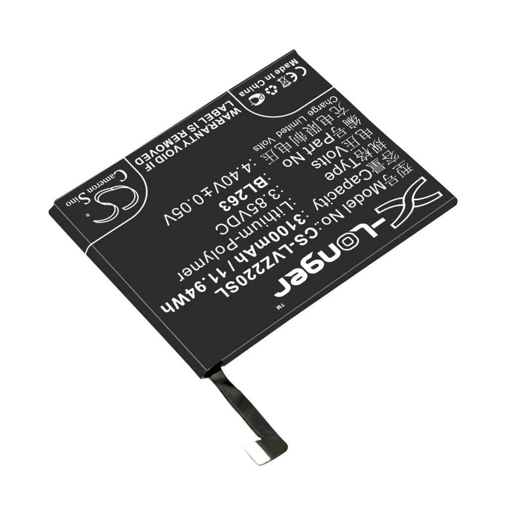 Batería del teléfono móvil Lenovo K920