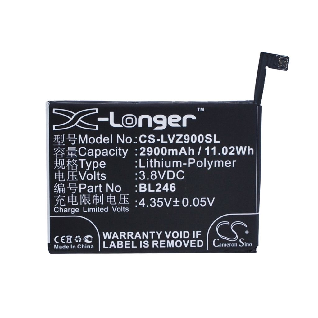 Batería del teléfono móvil Lenovo CS-LVZ900SL