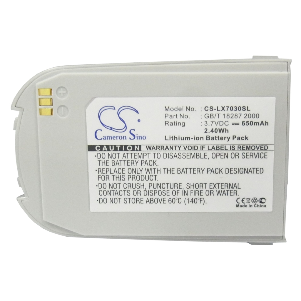 Batería del teléfono móvil LG CS-LX7030SL