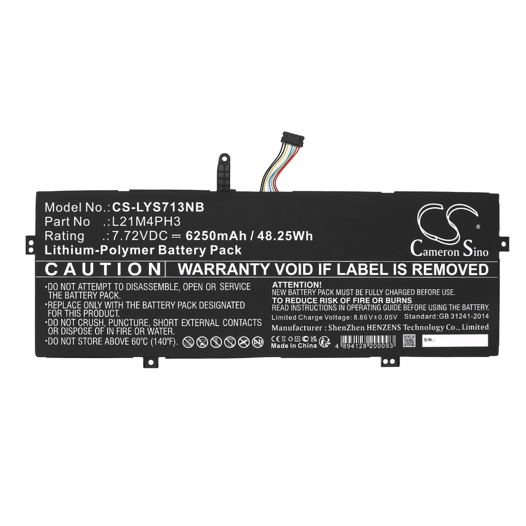 Batería para portátil Lenovo CS-LYS713NB