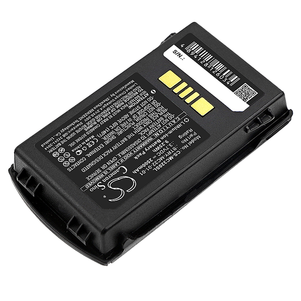 Batería de código de barras, escáner Zebra MC32N0