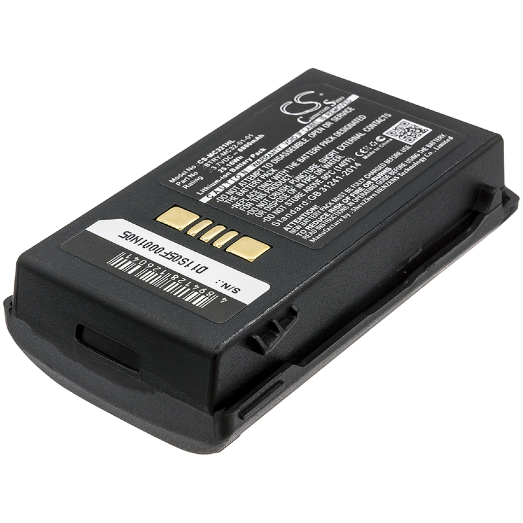 Batería de código de barras, escáner Zebra MC32N0