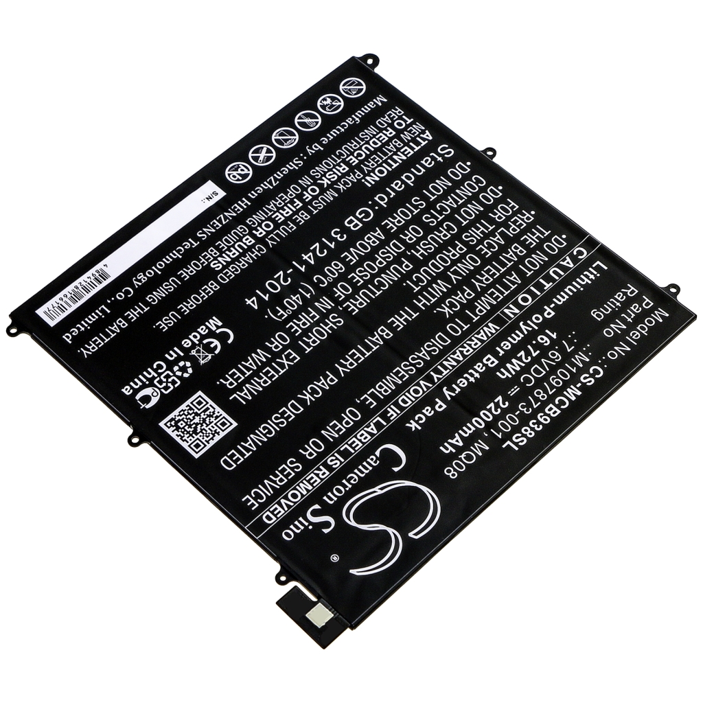 Batería de la tableta Microsoft CS-MCB938SL