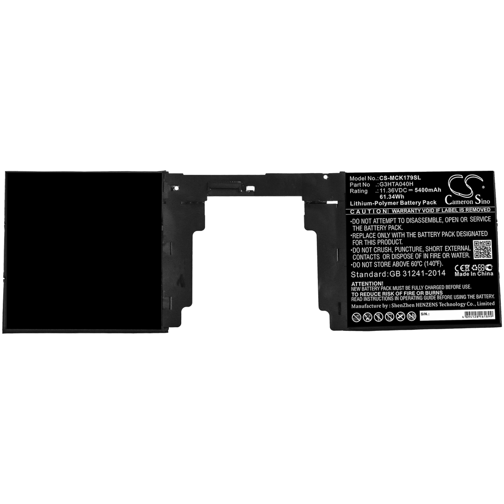 Batería de la tableta Microsoft CS-MCK179SL
