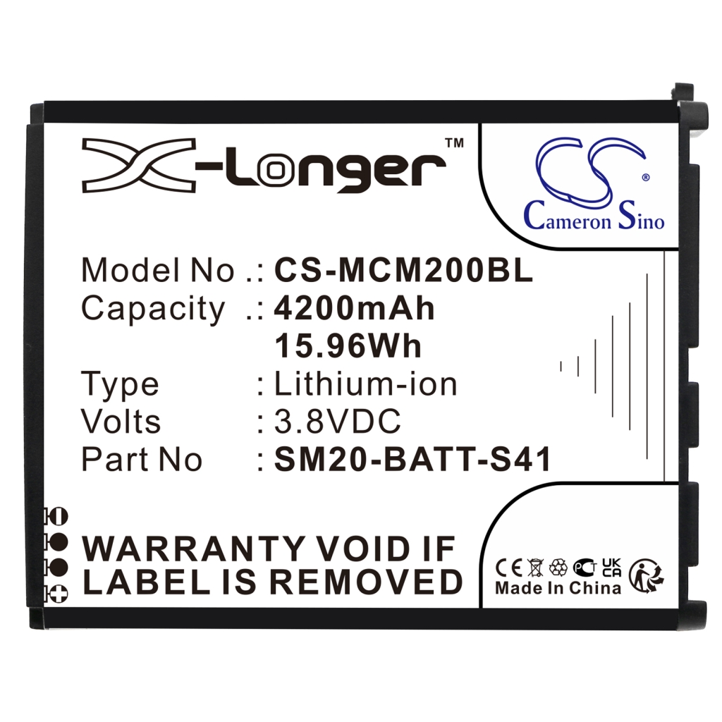 Batería de código de barras, escáner M3 Mobile CS-MCM200BL