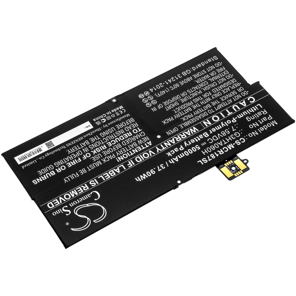 Batería de la tableta Microsoft CS-MCR187SL