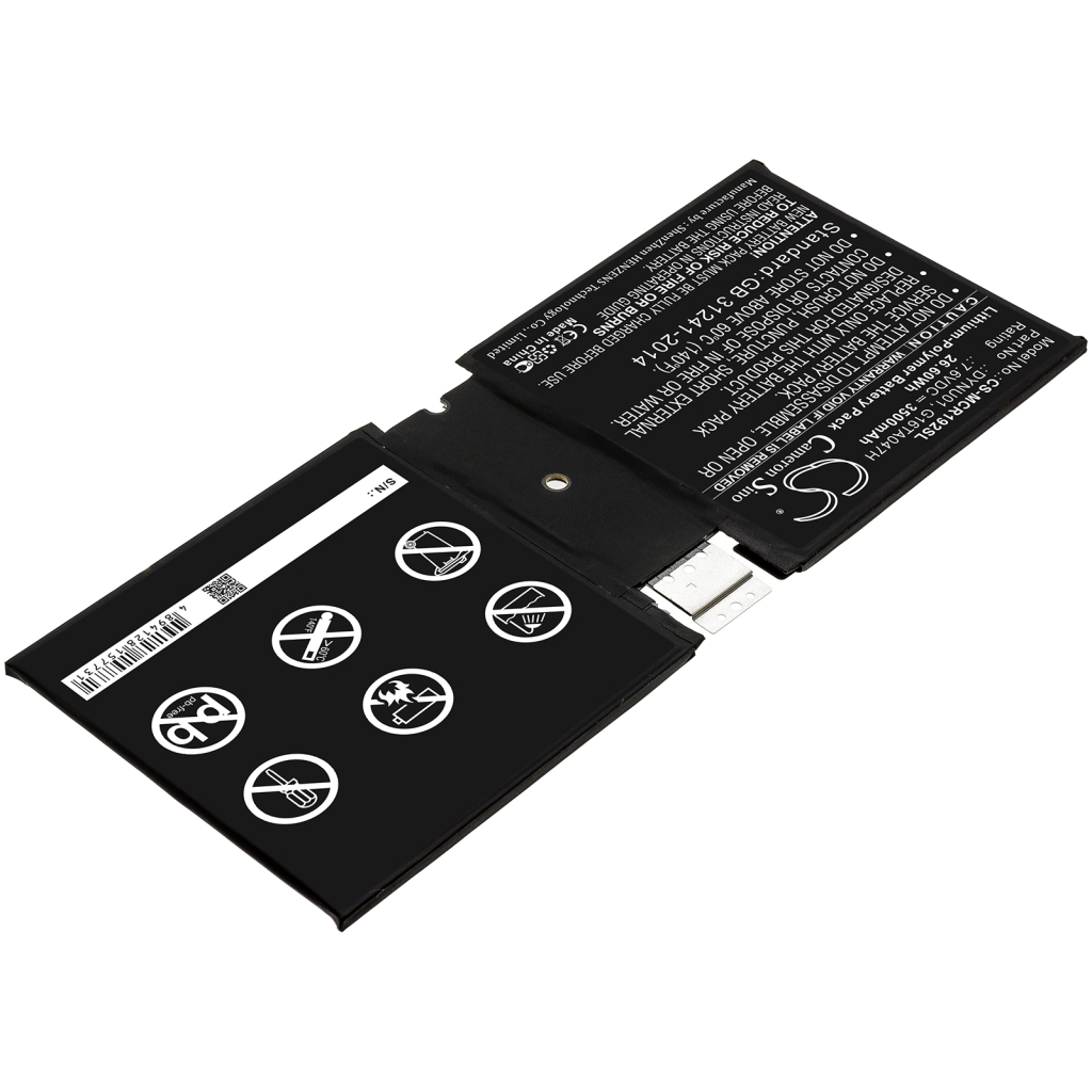 Batería de la tableta Microsoft CS-MCR192SL