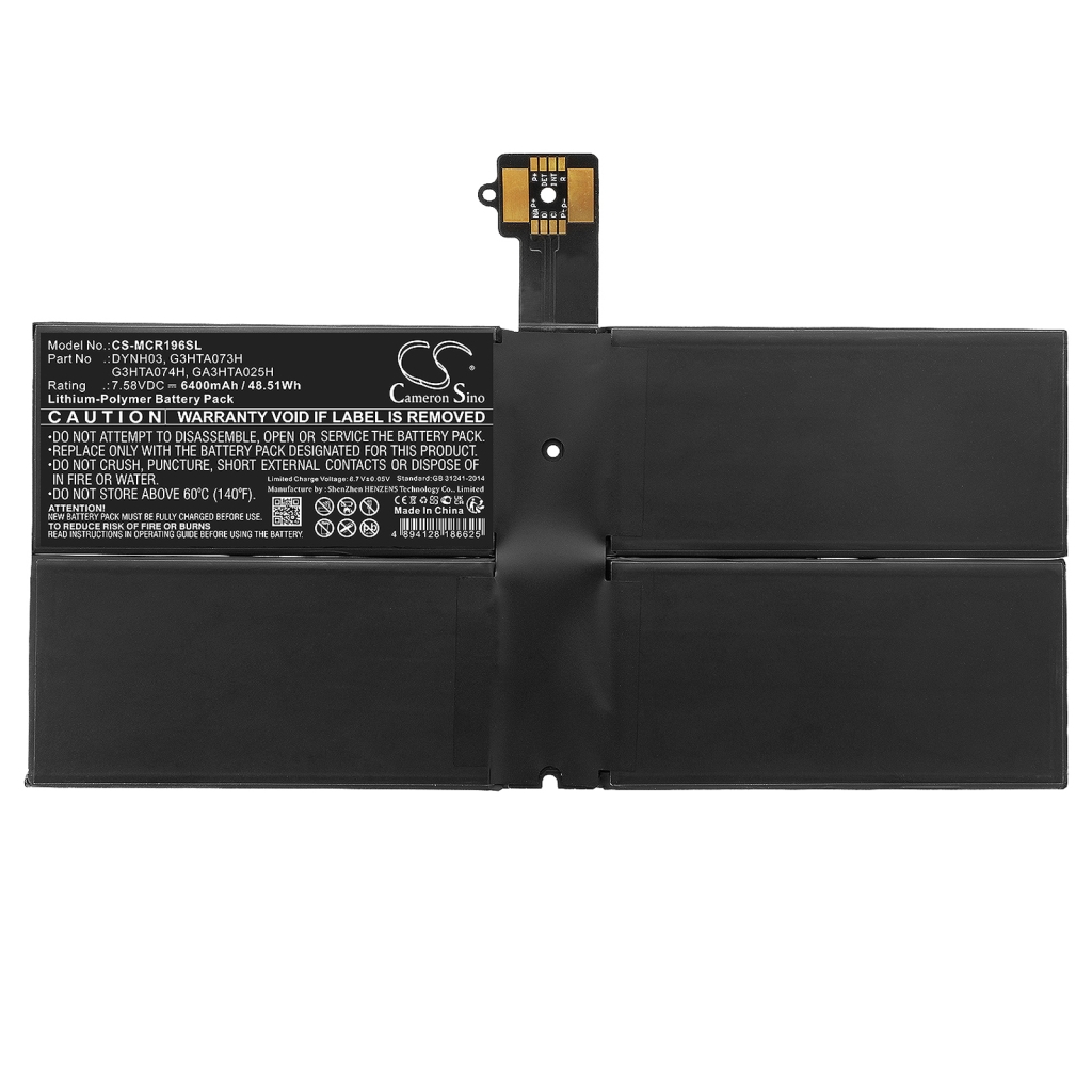 Batería de la tableta Microsoft CS-MCR196SL