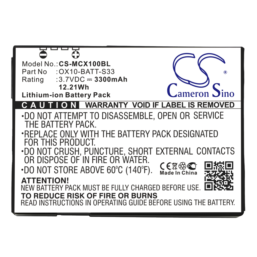 Batería de código de barras, escáner M3 Mobile CS-MCX100BL