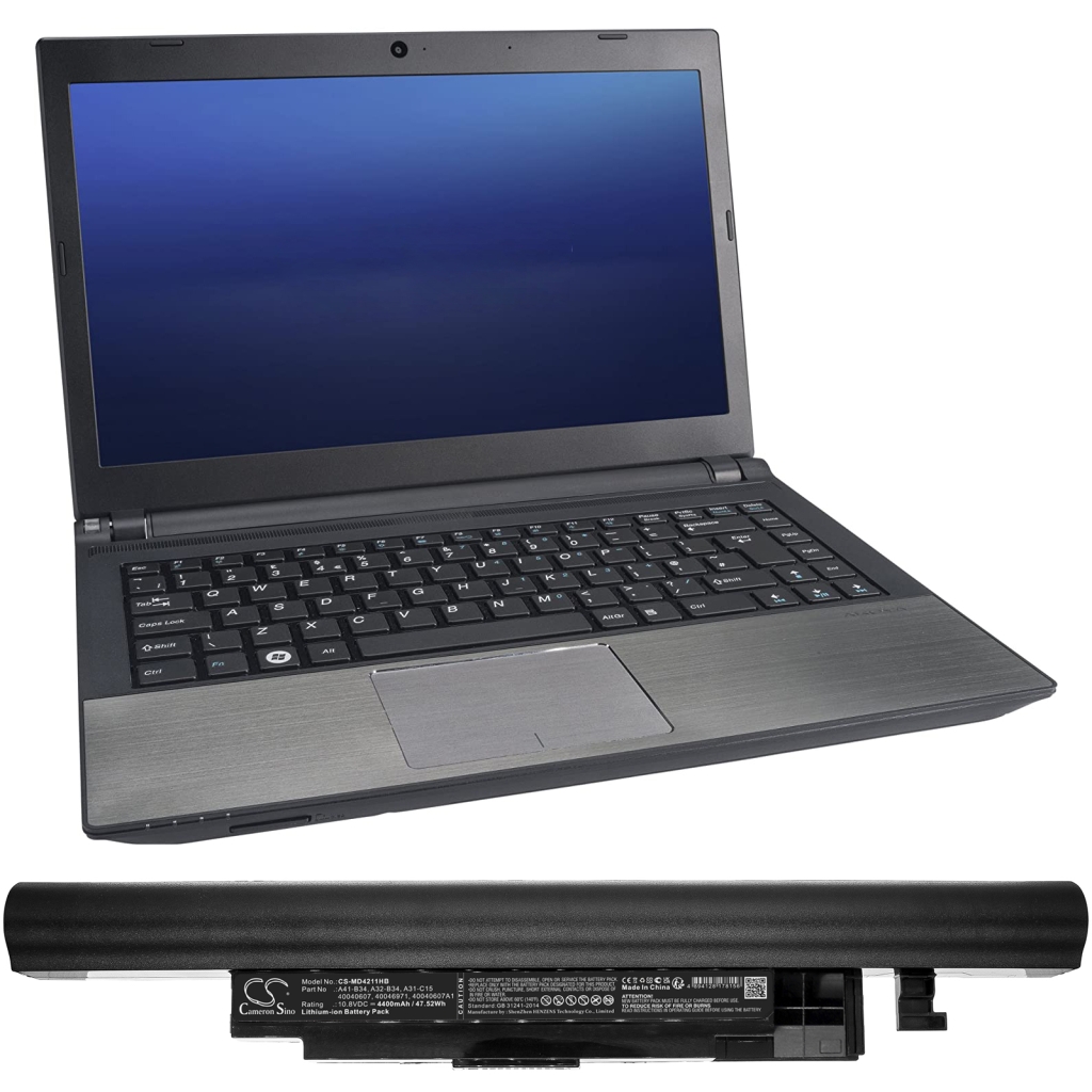 Batería para portátil Medion Pegatron C15B(90N0-CN2S310)