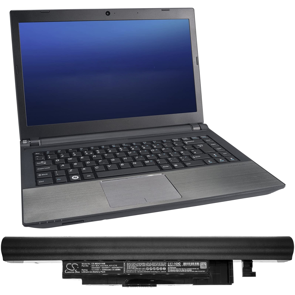 Batería para portátil Medion Pegatron C15B(90N0-CN2S310)