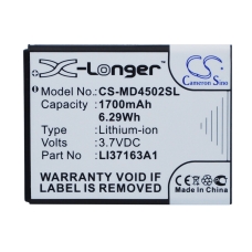 Reemplazo de batería compatible para Medion LI37163A1,LI3716U