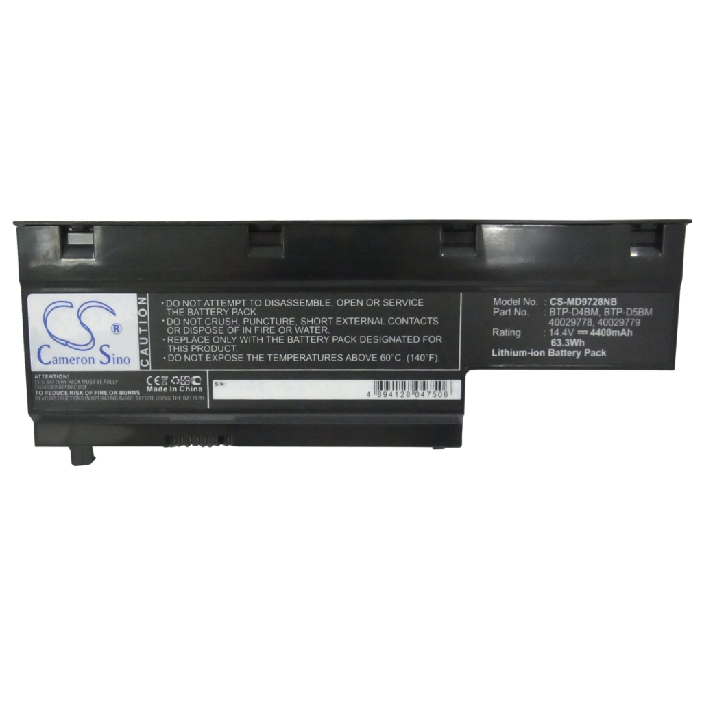 Batería para portátil Medion CS-MD9728NB