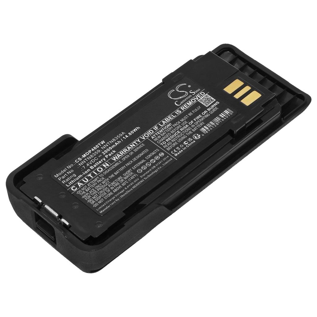 Batería de radio de dos vías Motorola CS-MDP480TW