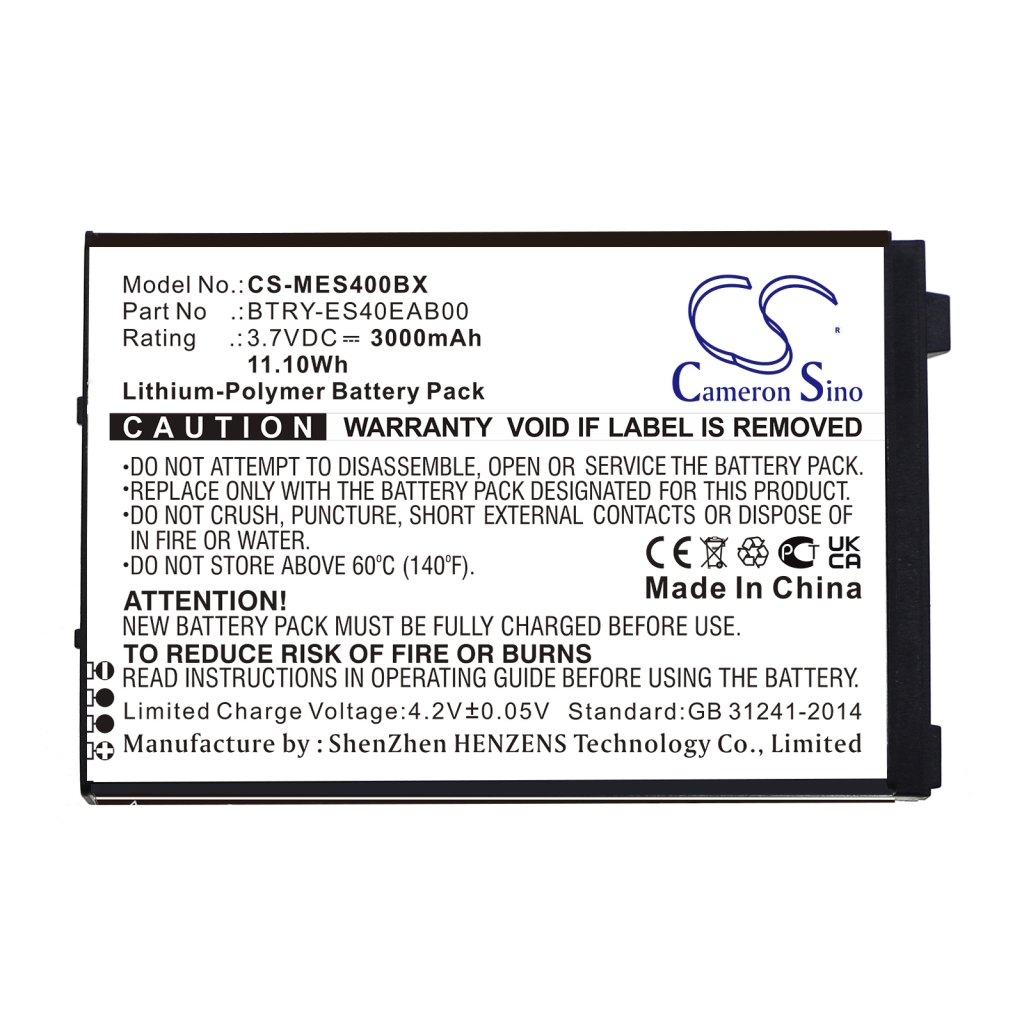Batería de código de barras, escáner Symbol ES400