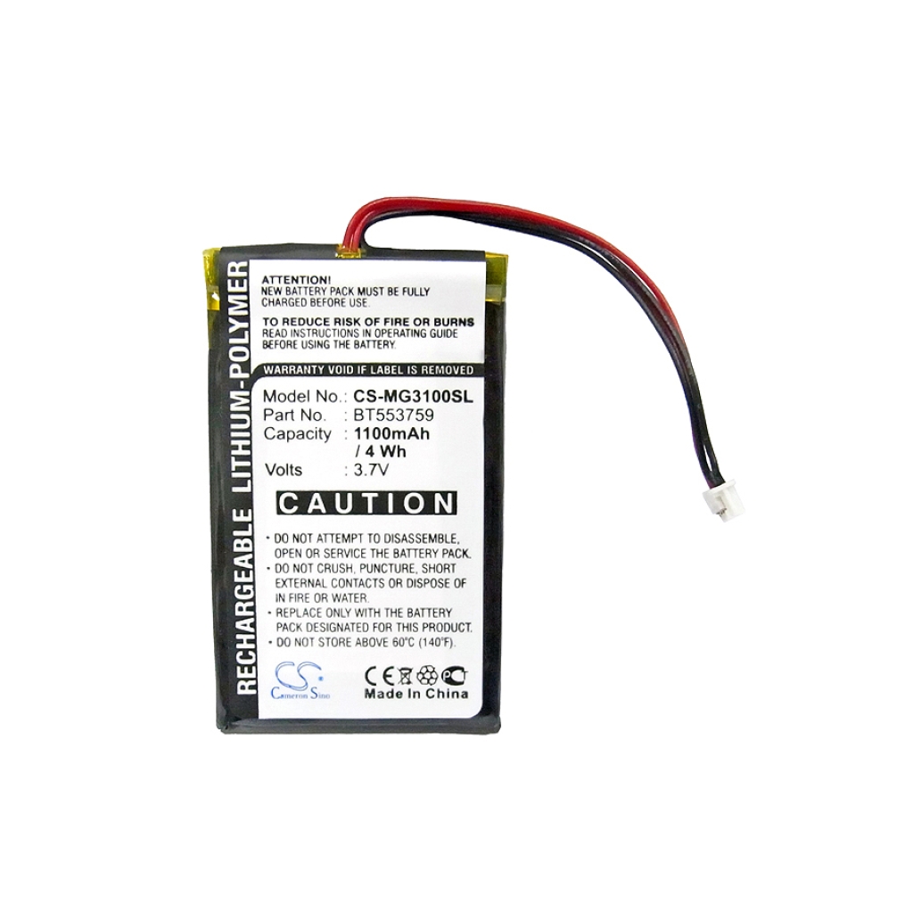 GPS, Batería del Navegador Typhoon CS-MG3100SL