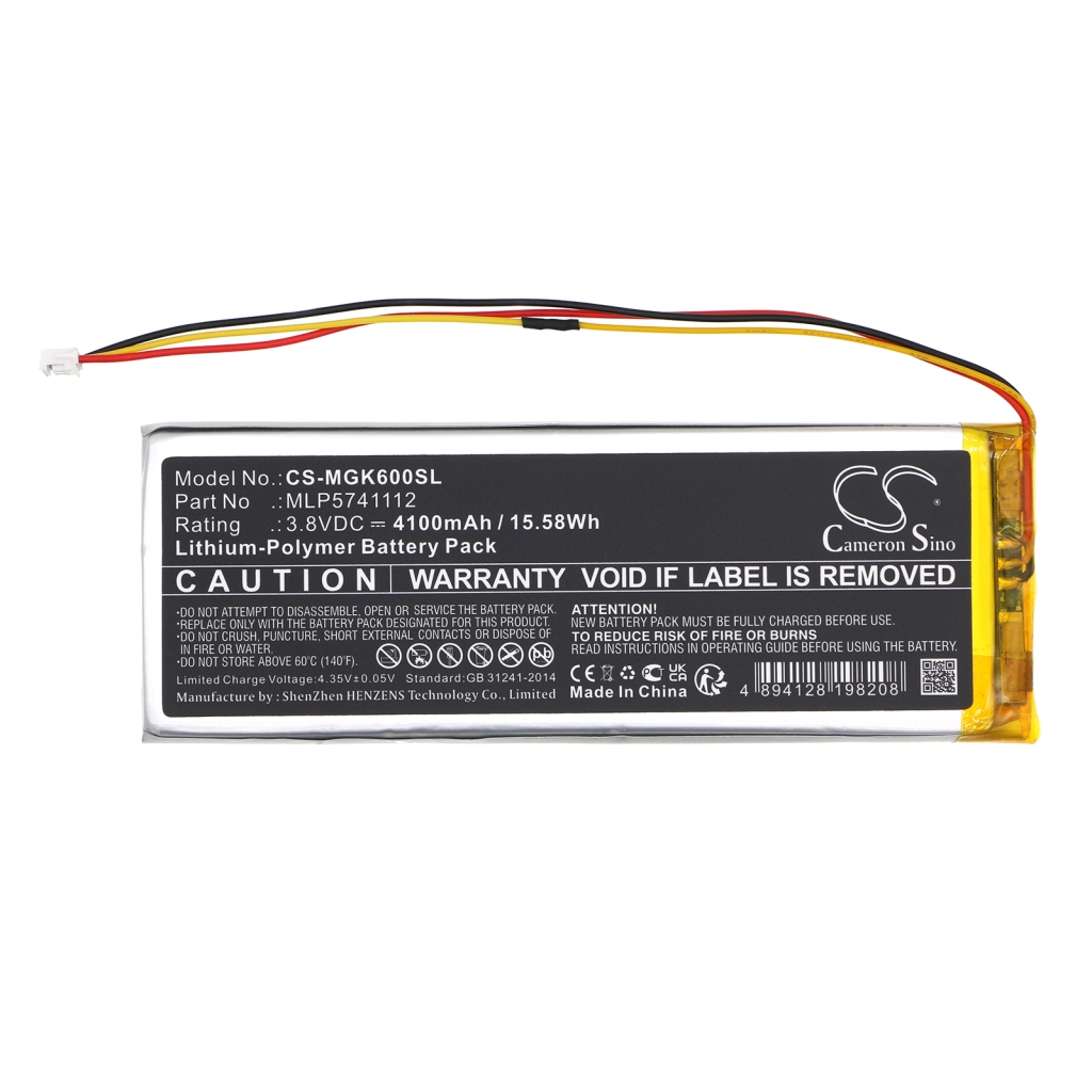 Batería para teclado Melgeek CS-MGK600SL