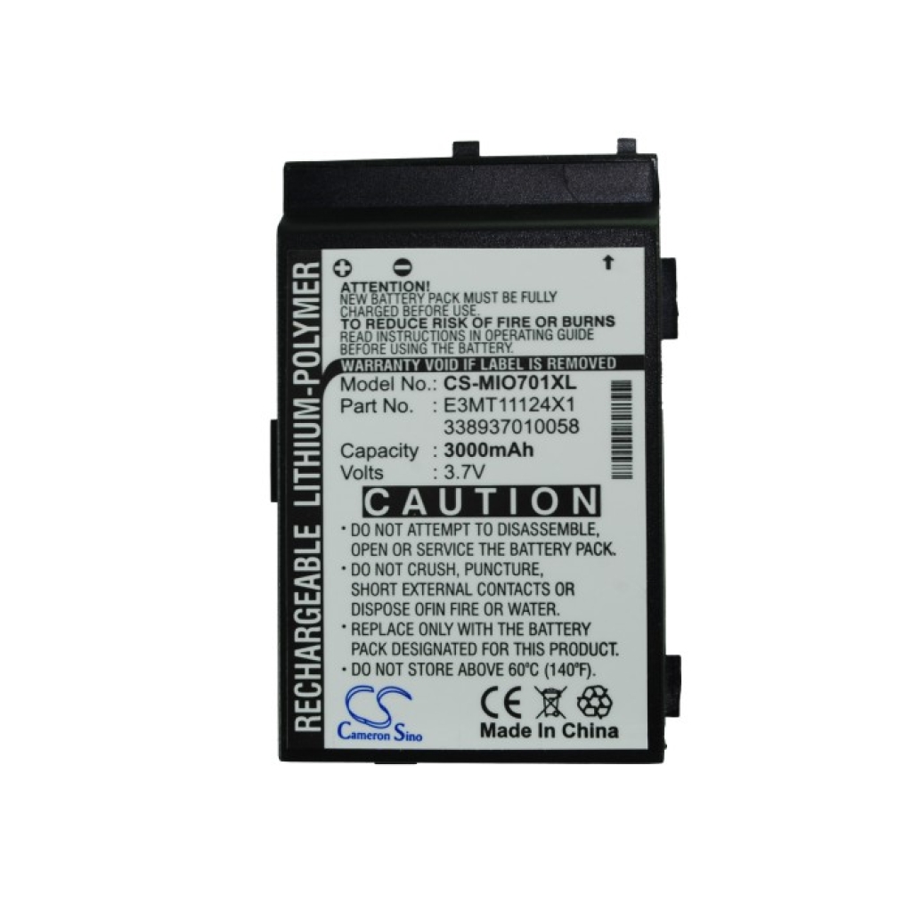Batería del teléfono móvil Mitac CS-MIO701XL