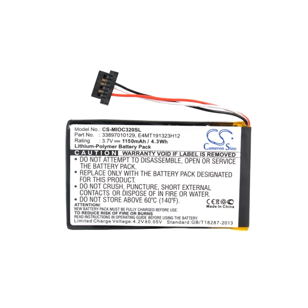 GPS, Batería del Navegador Mitac CS-MIOC320SL