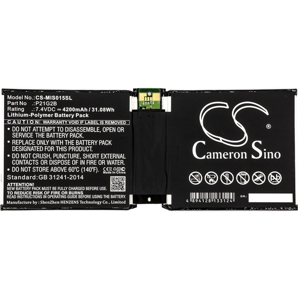 Batería de la tableta Microsoft CS-MIS015SL