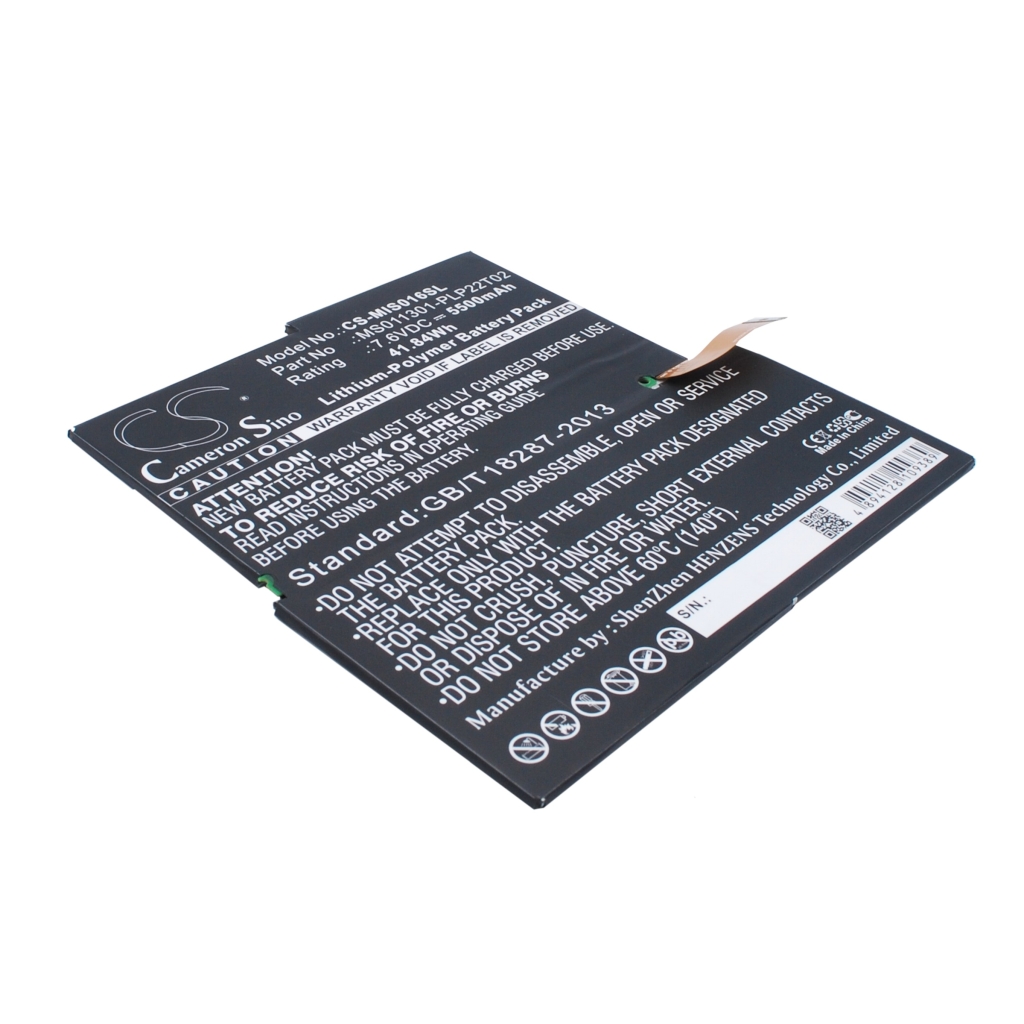 Batería de la tableta Microsoft CS-MIS016SL