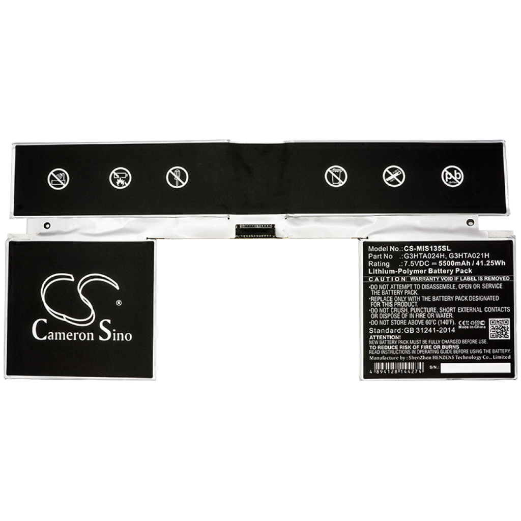 Batería de la tableta Microsoft CS-MIS135SL
