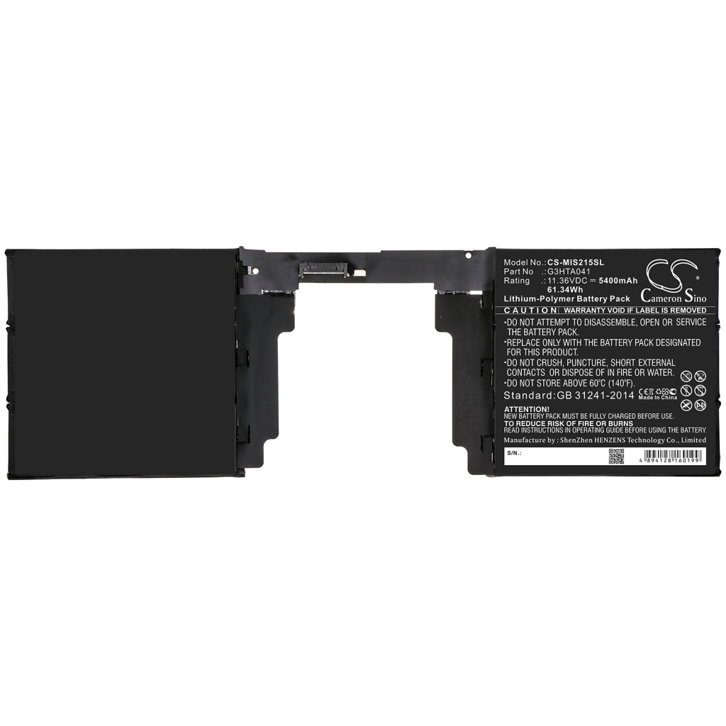 Batería de la tableta Microsoft CS-MIS215SL